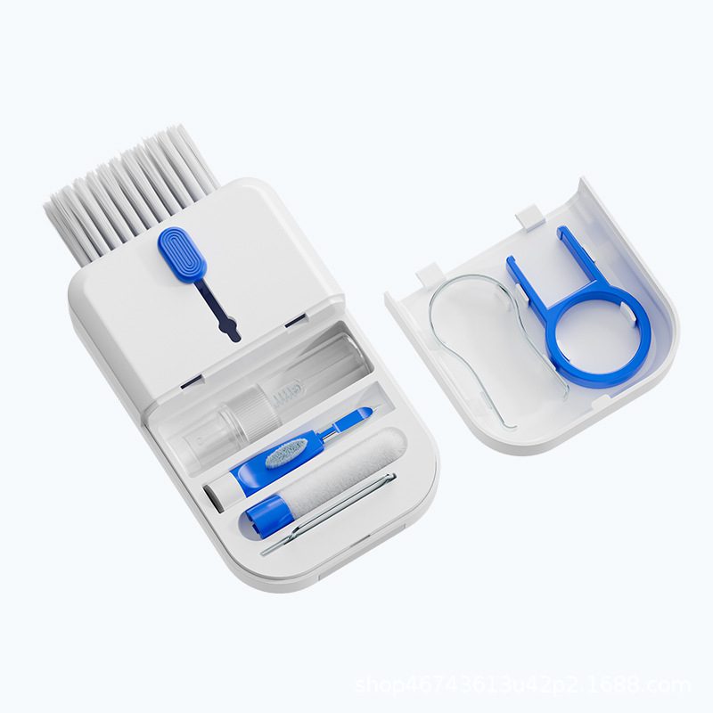 Portable 11 In 1 Multifunctional Cleaning Kit Computer Keyboard Cleaner Phone Screen Clean Tools Earphone Clean Brush With Storage Box - Image 9