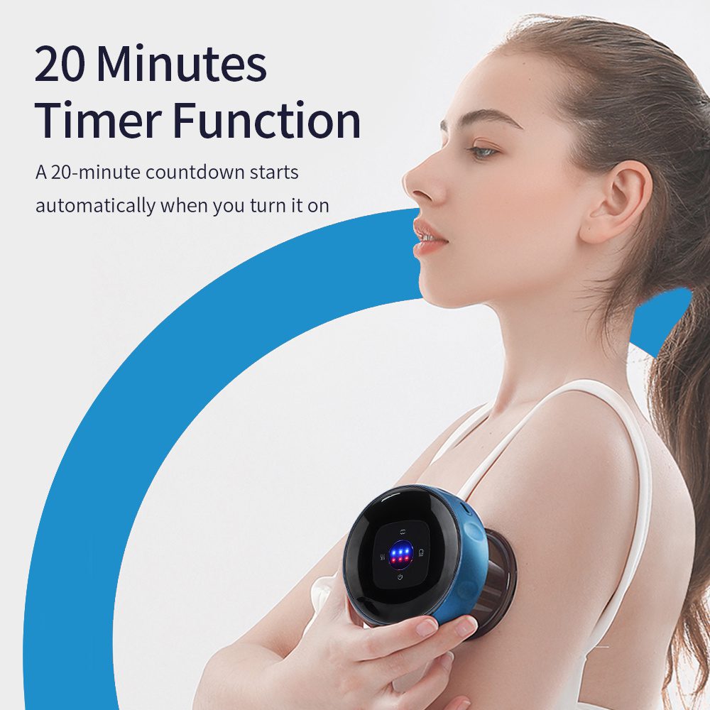 جهاز الحجامة الكهربائية بالتفريغ (Electric Vacuum Cupping Massage Body Cups) مضاد للسيلوليت، جهاز تدليك علاجي للجسم، أكواب حجامة كهربائية للعلاج والكشط (Guasha)، يساعد على حرق الدهون ونحت الجسم والتخسيس. - الصورة 6
