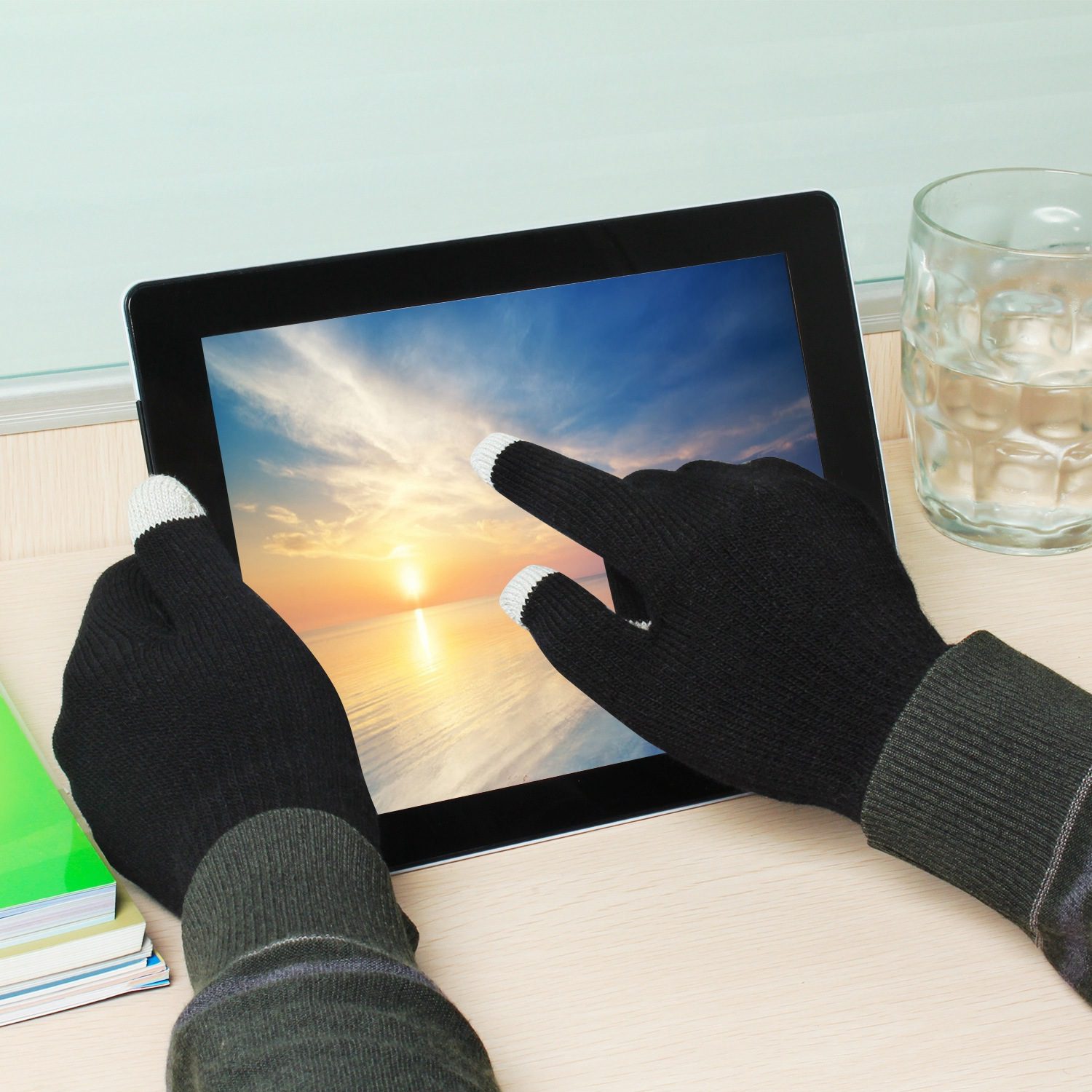 Unisex Touch Screen Gloves Full Finger Winter Warm Knitted Gloves For Warmth Running Cycling Camping Hiking - Image 4