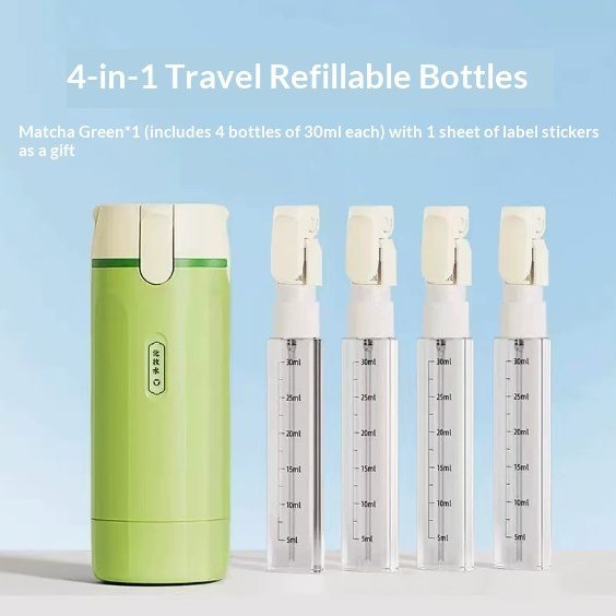 4 In 1 Travel Dispenser Portable Travel Bottles Leak Proof Leakproof Travel Container For Perfume Shampoo Conditioner Lotion - Image 10