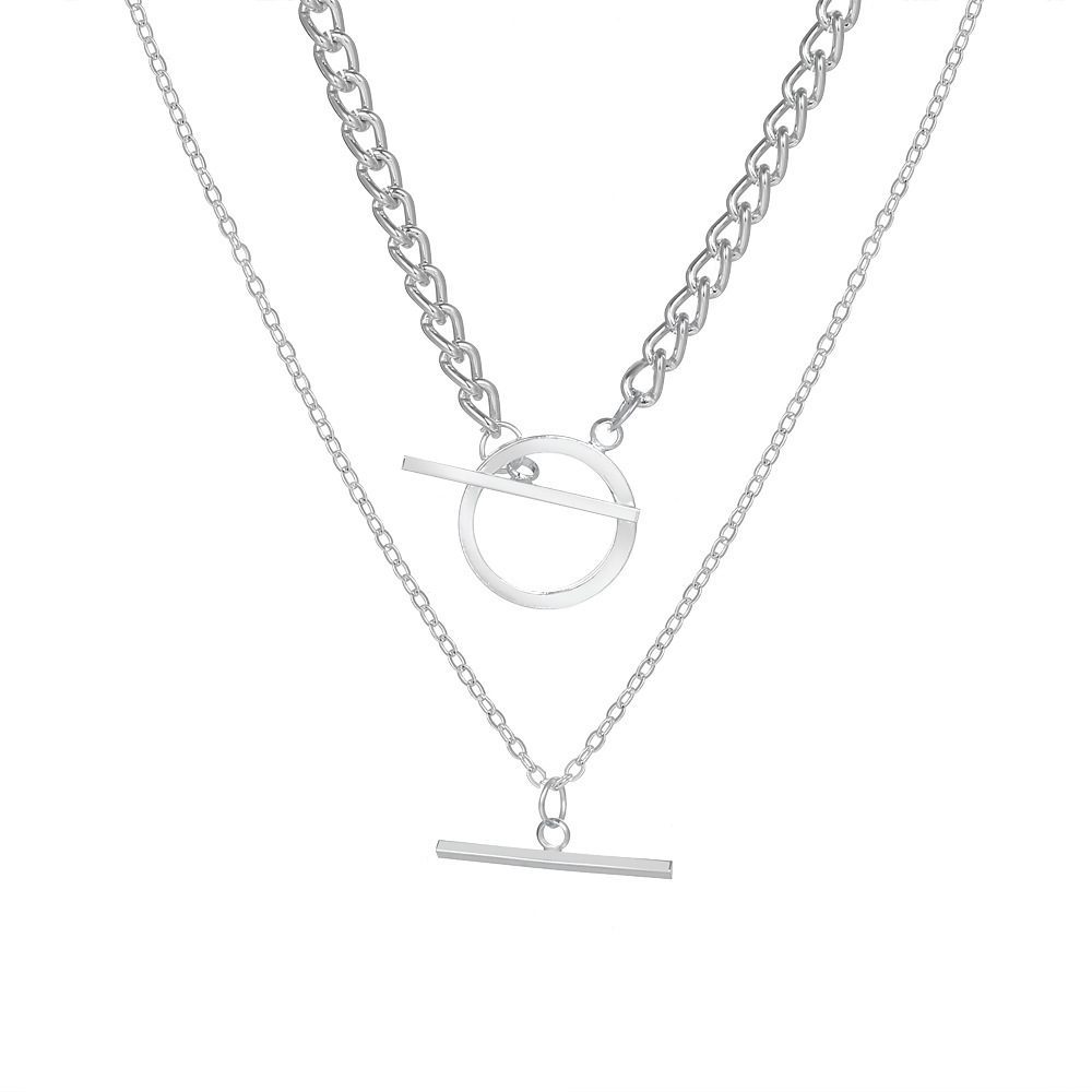 Necklace Double OT Chain Necklace Pendant Necklace - Image 4