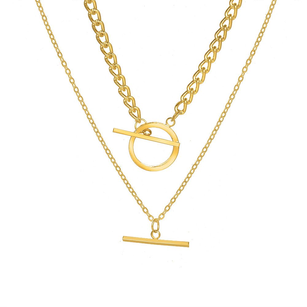 Necklace Double OT Chain Necklace Pendant Necklace - Image 8