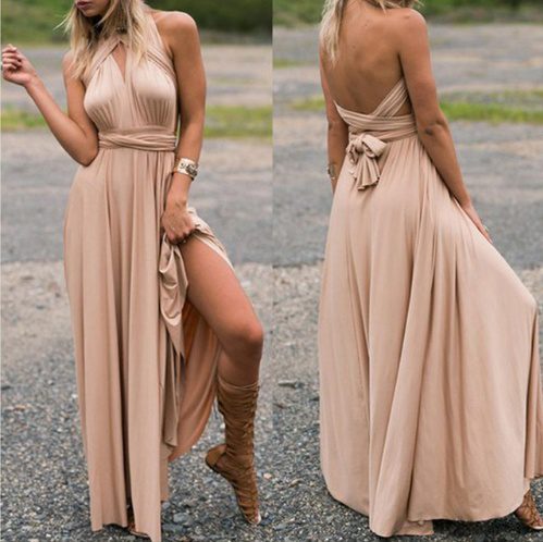 Women's Sexy Long Party Dress Club Floor-Length Summer Backless Bandage Maxi Dress Multiway Bridesmaids Boho Women Dress Vestidos - Image 7
