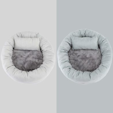 Cat and Dog Kennel Egg Tart Pet Nest Crystal Super Soft Winter Warm Indoor Pet Bed