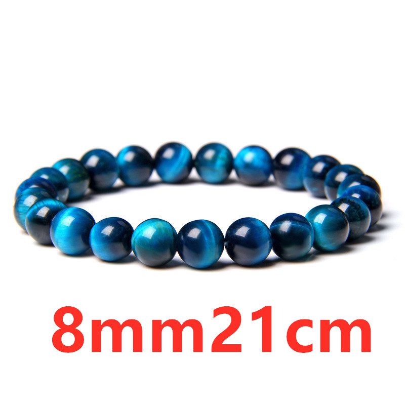 Tiger Eye Stone Bracelet Single Circle Lapis Lazuli Bracelet Beaded - Image 3