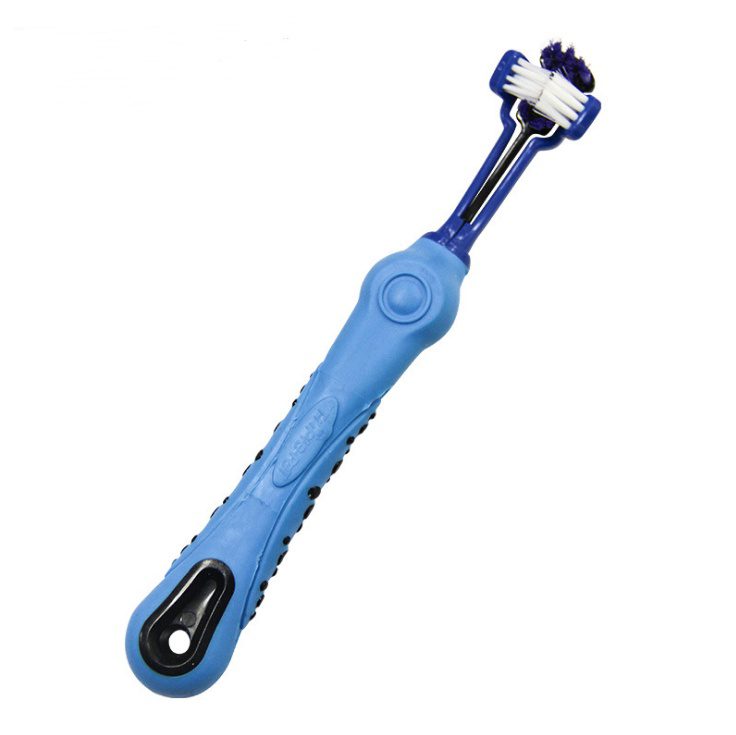 Three Sided Pet Toothbrush Dog Brush Bad Breath Tartar Teeth Care - Image 4