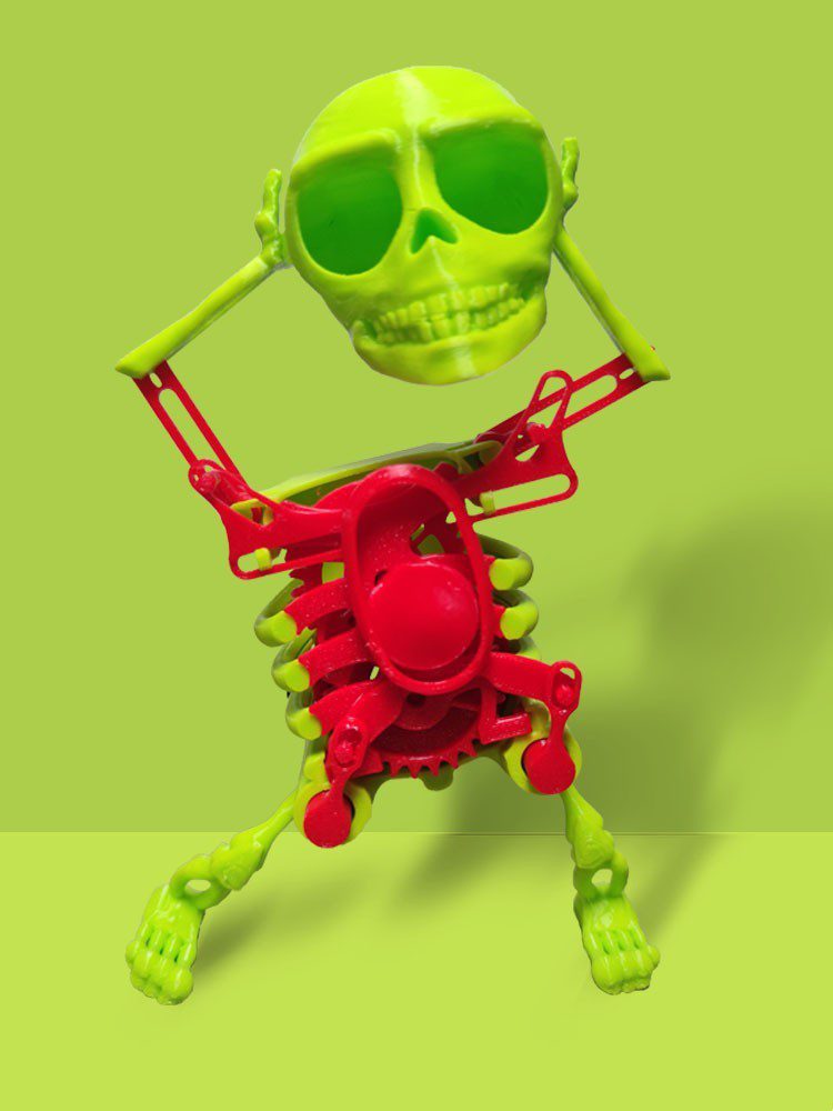 3D Model Mini Skull Printing Customized Funny Style Lucky Toy Finished Product Decompression Tool - Image 6