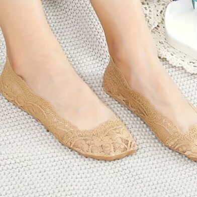 Lace Boat Socks  Two Pairs, Cleverly Blending Lace Lace And Boat Sock Design, Skin Friendly And Breathable, Versatile Yet Exquisite