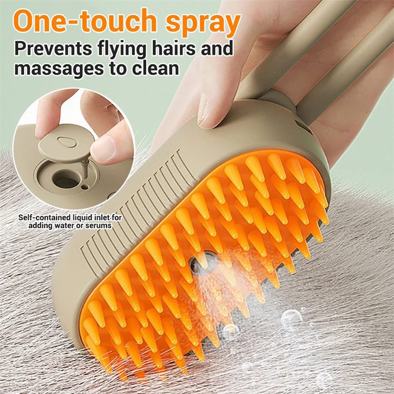 Cat Steam Brush Steamy Dog Brush 3 In 1 Electric Spray Cat Hair Brushes For Massage Pet Grooming Comb Hair Removal Combs Pet Products - Image 5