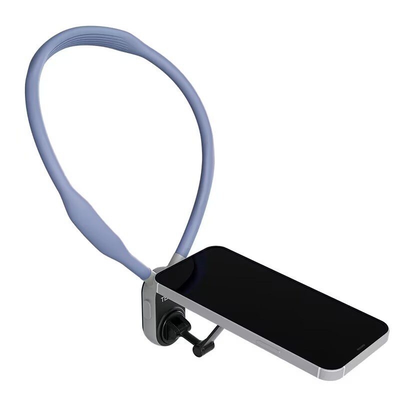 حامل هاتف سيليكون مغناطيسي للرقبة، سريع الفك والتركيب، متوافق مع MagSafe، مزود بتثبيت مغناطيسي قوي، لتعليق الهاتف حول الرقبة بسهولة وأمان. - الصورة 7