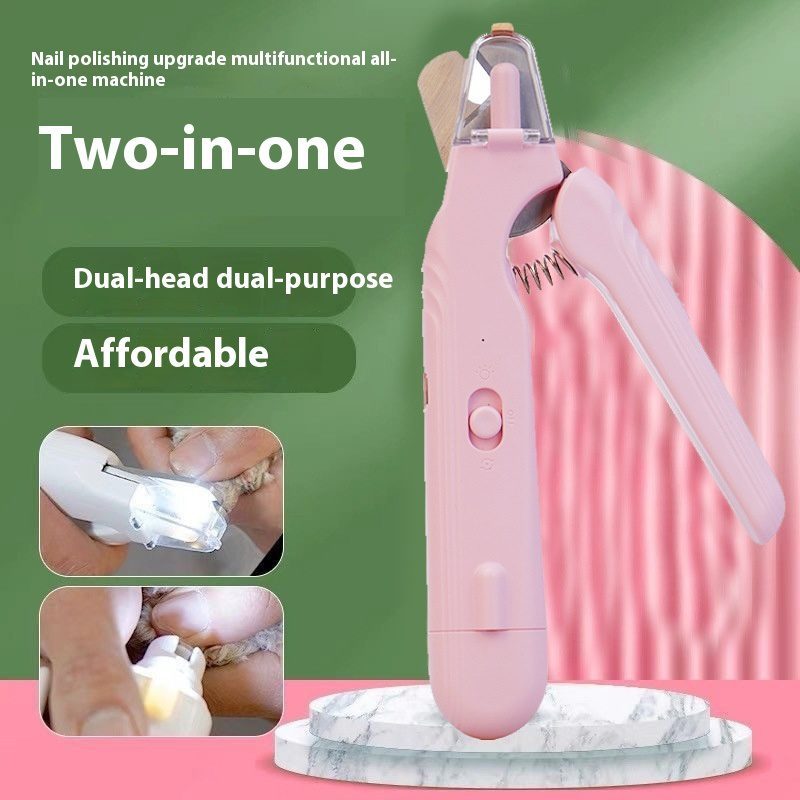 2 In 1 Pet Nail Clippers With Led Light Dog Cat Special Blood Line Scissors Multifunction Animals Paw Nail Trimmer Pet Supplies - Image 8