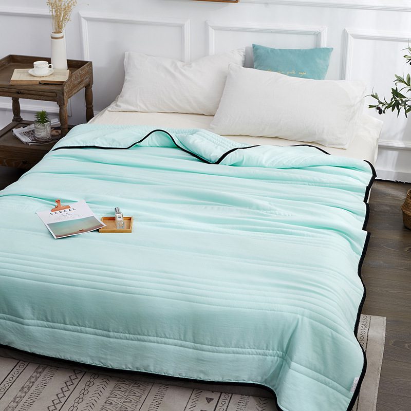 Cooling Blankets Pure Color Summer Quilt Plain Summer Cool Quilt Compressible Air-conditioning Quilt Quilt Blanket - Image 9