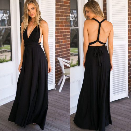 Women's Sexy Long Party Dress Club Floor-Length Summer Backless Bandage Maxi Dress Multiway Bridesmaids Boho Women Dress Vestidos - Image 2