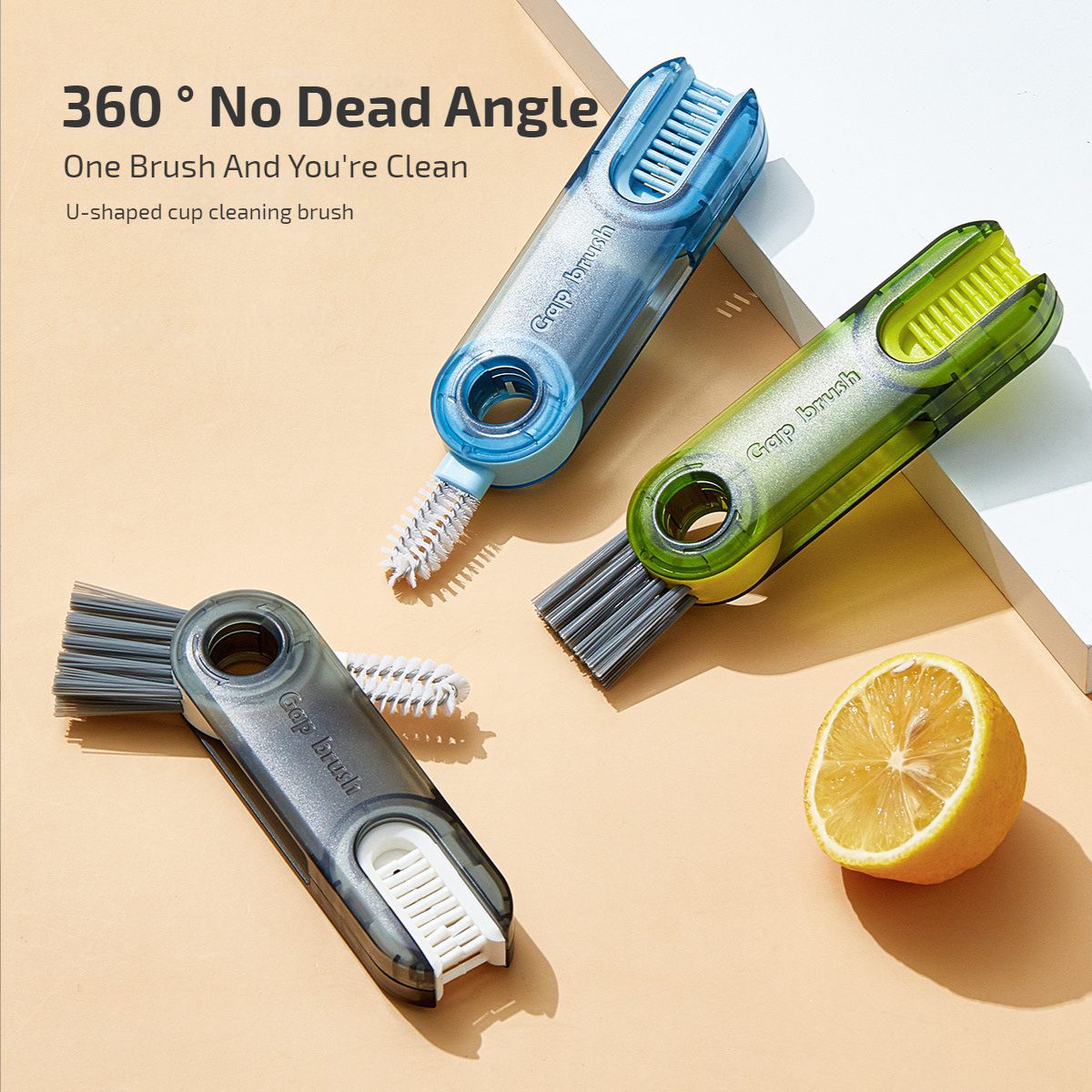 3 In 1 Tiny Bottle Cup Cover Brush Straw Cleaner Tools Multi-Functional Crevice Cleaning Brush Kitchen Tools Gadgets - Image 4
