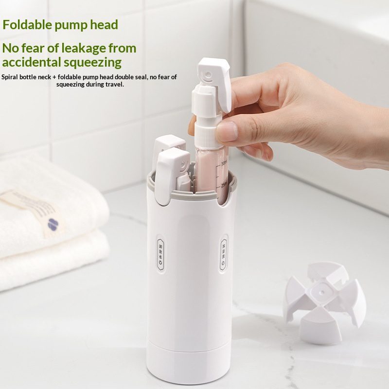 4 In 1 Travel Dispenser Portable Travel Bottles Leak Proof Leakproof Travel Container For Perfume Shampoo Conditioner Lotion - Image 5