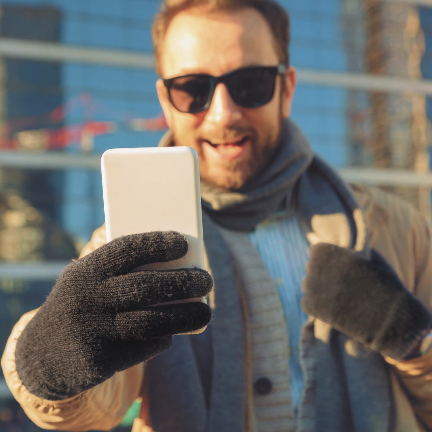 Unisex Touch Screen Gloves Full Finger Winter Warm Knitted Gloves For Warmth Running Cycling Camping Hiking - Image 8