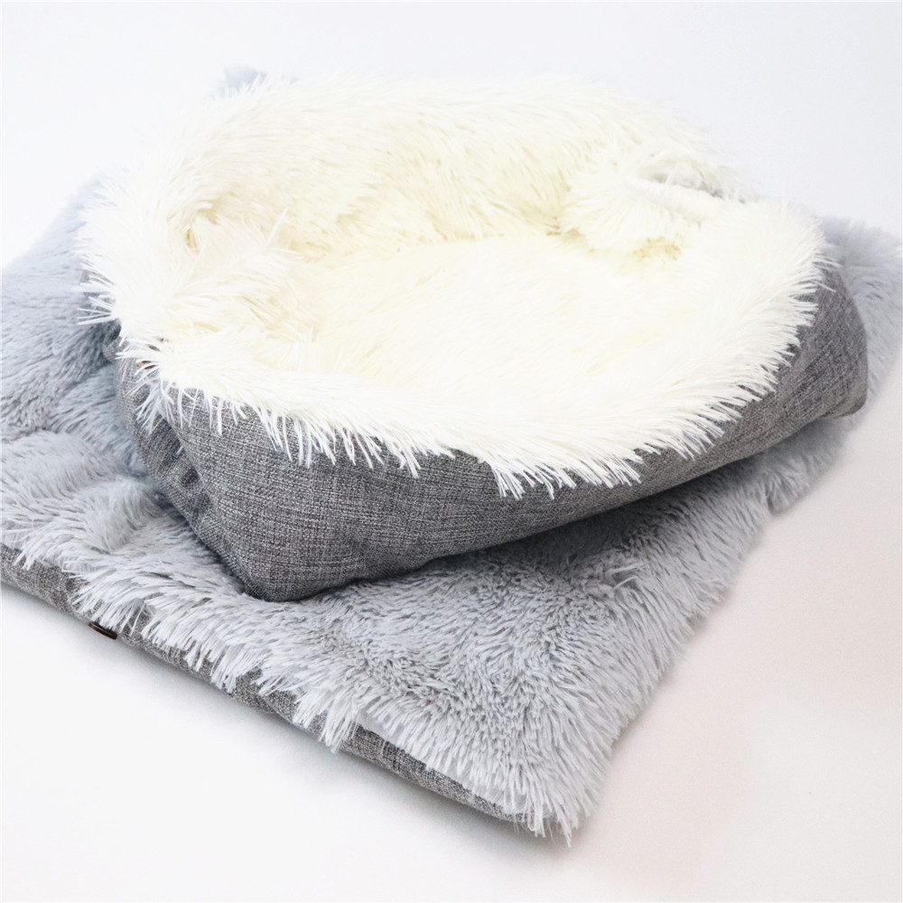 2 in 1 Pet Mattress Nest Convertible Pad Plush Mattress - Image 4
