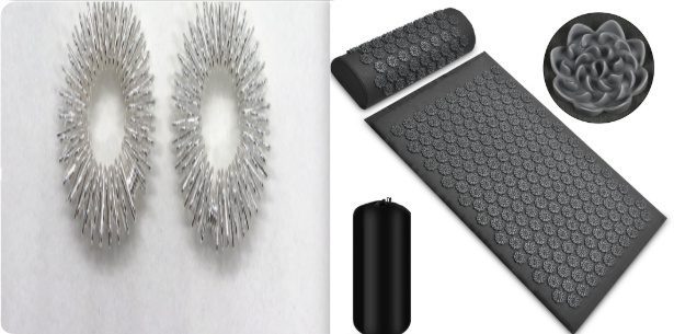 Acupressure Massage Mat With Needles Set Back Massager For Neck Foot Kuznetsov's Applicator Massage Pad Yoga Mat With Pillow - Image 10