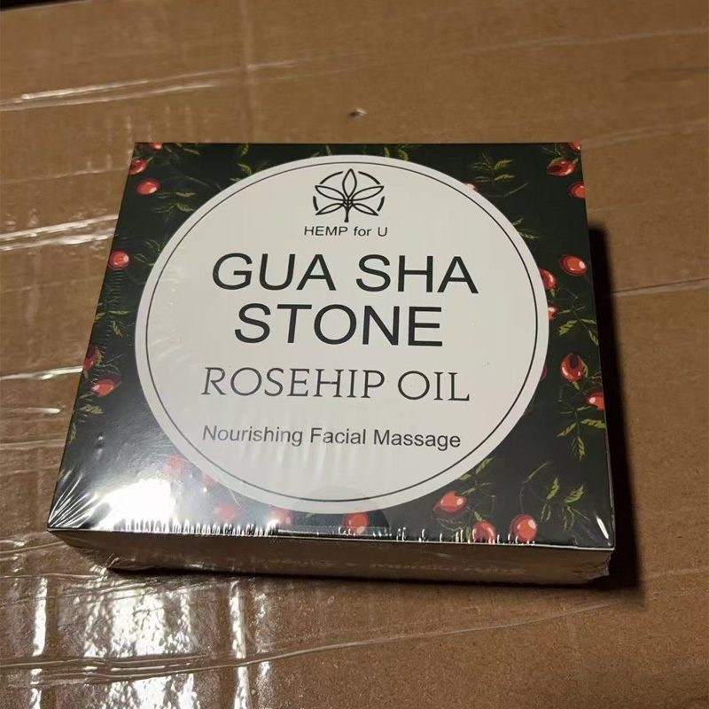 Gua Sha Massage Tools & Rosehip Oil In One Set, Nature Jade Stone Facial Gua Sha Products For Skin Massage, Beauty And Moisturizing , With Nice Travel Pouch - Image 8