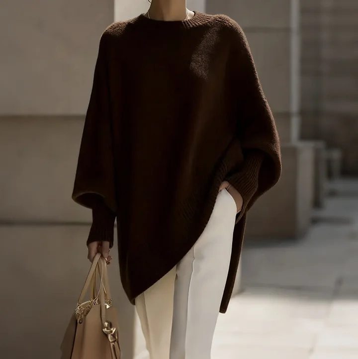 Thick Round Neck Women's Loose All-matching Knitted Pullover Sweater - Image 10