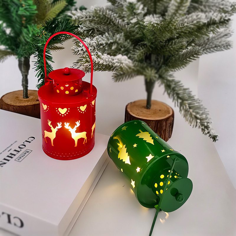 أضواء شموع LED لعيد الميلاد – فوانيس صغيرة مقاومة للرياح، شموع إلكترونية، ديكور احتفالي إبداعي بأسلوب نوردك (Nordic Style) لتزيين المناسبات والأعياد. - الصورة 5