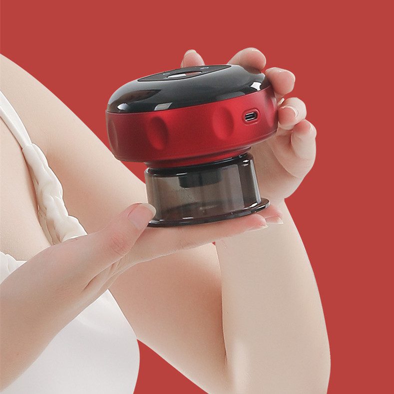 جهاز الحجامة الكهربائية بالتفريغ (Electric Vacuum Cupping Massage Body Cups) مضاد للسيلوليت، جهاز تدليك علاجي للجسم، أكواب حجامة كهربائية للعلاج والكشط (Guasha)، يساعد على حرق الدهون ونحت الجسم والتخسيس. - الصورة 9