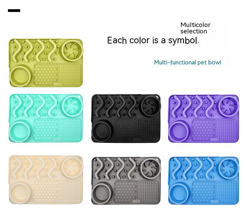 Dog Silicone Licking Pad Pet Licking Mat Silicone Smelling Mat Multifunctional Food Bowl Pets Supplies - Image 2