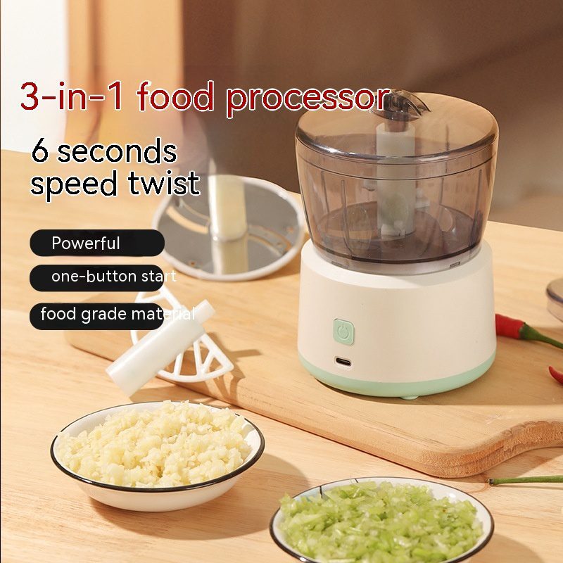 Mini Meat Grinder Household Electric Small Mixer Mincing Machine Automatic Multi-function Filling Intelligent Cooking Machine - Image 2