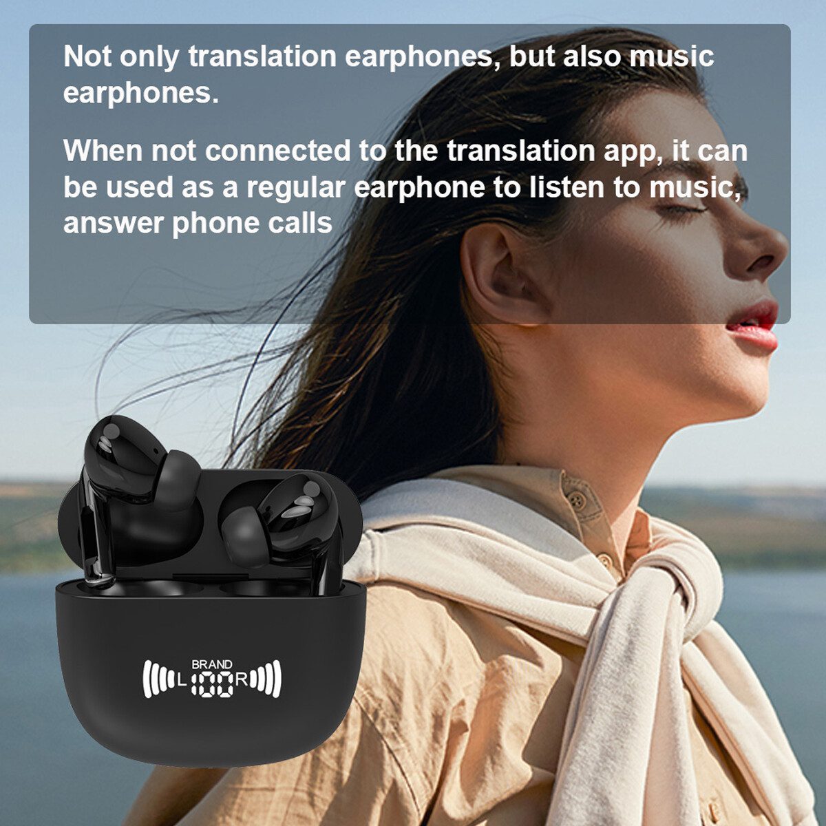 Translator Earbuds Online Two-Way Translation Earbuds BT 5.3 Headphones - Image 2