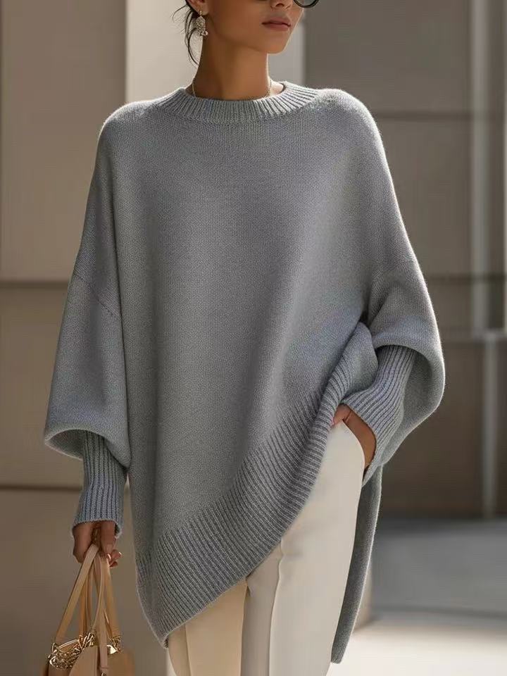 Thick Round Neck Women's Loose All-matching Knitted Pullover Sweater - Image 2