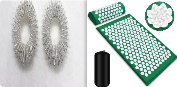 Acupressure Massage Mat With Needles Set Back Massager For Neck Foot Kuznetsov's Applicator Massage Pad Yoga Mat With Pillow - Image 8
