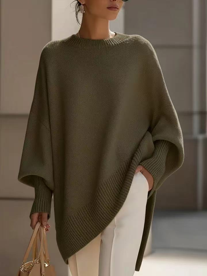 Thick Round Neck Women's Loose All-matching Knitted Pullover Sweater - Image 3