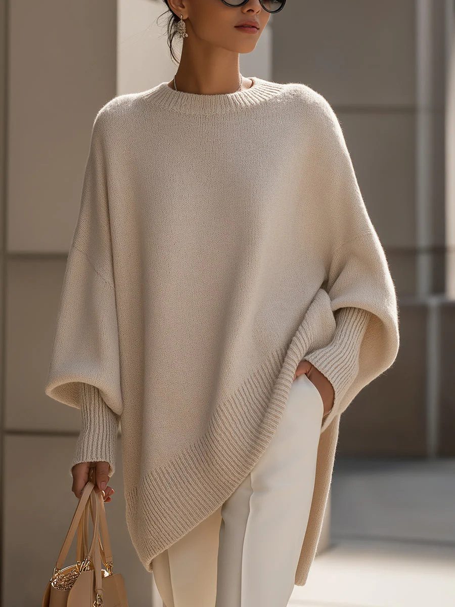 Thick Round Neck Women's Loose All-matching Knitted Pullover Sweater - Image 9