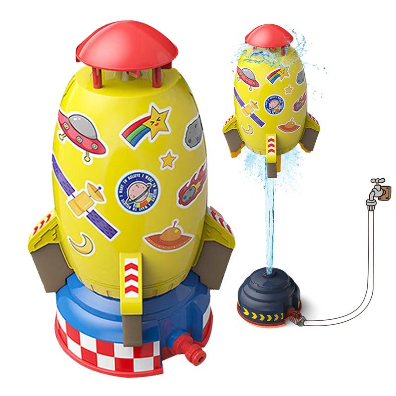 Rocket Launcher Toys Outdoor Rocket Water Pressure Lift Sprinkler Toy Interaction In Garden Lawn Water Spray Toys For Kids Summer Gadgets - Image 5