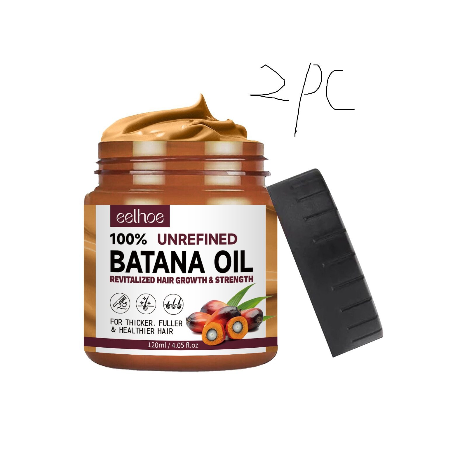 Hair Conditioner Pure Batana Oil Straightening Smoothing Hair Mask Anti Hair Loss Treatments Split Ends Damaged Fluffy Hair - Image 6