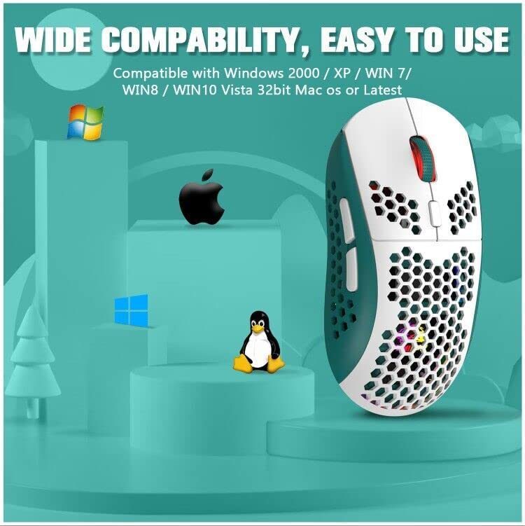 Wired Gaming Mouse Lightweight Chroma RGB Backlit,7 Programmable Buttons 6400DPI - Image 2
