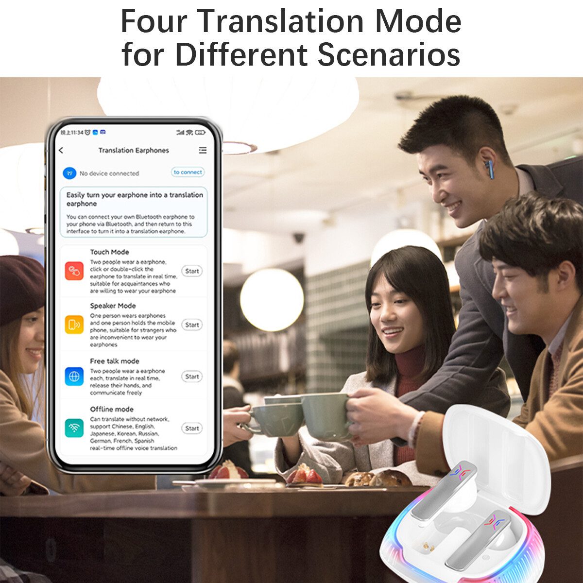 Language Translator Earbuds 144 Language Voice Translator Wireless Device 2025 - Image 7