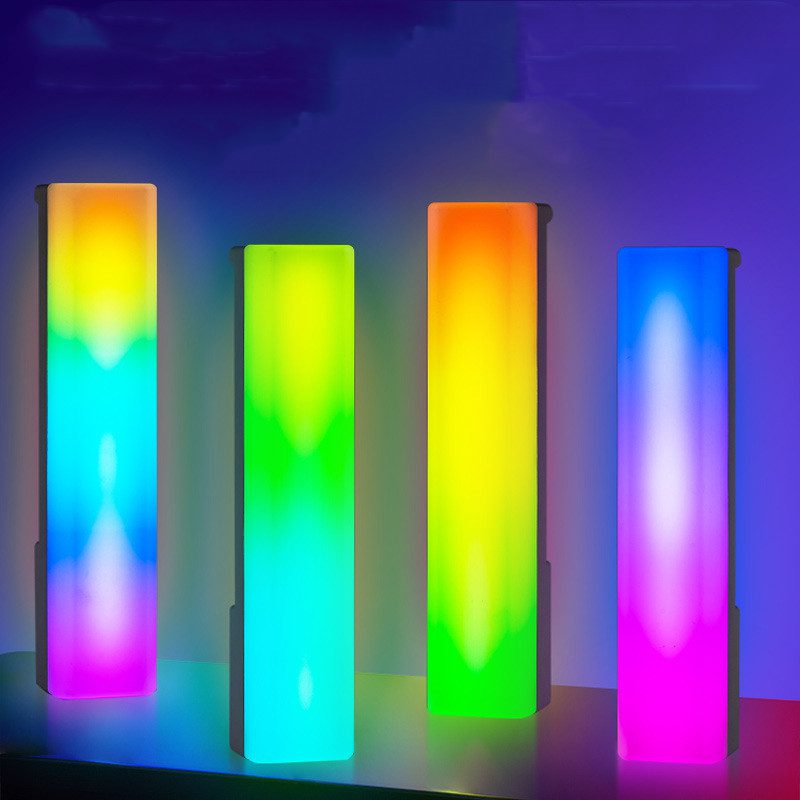 3D RGB Light Pick-up Table Top Ambiance Lamp Colorful Music Voice-activated Rhythm Light Home Decor For PC Game For Holiday Gifts - Image 9