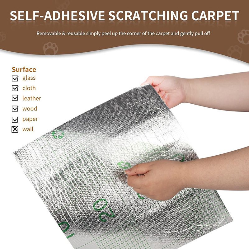 Self-Adhesive Carpet Cats Scratch Board Wall Anti Cat Scratch Sofa Diy Cats Scratch Board Sofa Protection Paws Sharpen Trimmable Pet Products - Image 4