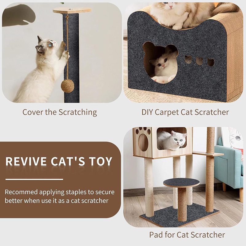 Self-Adhesive Carpet Cats Scratch Board Wall Anti Cat Scratch Sofa Diy Cats Scratch Board Sofa Protection Paws Sharpen Trimmable Pet Products - Image 5