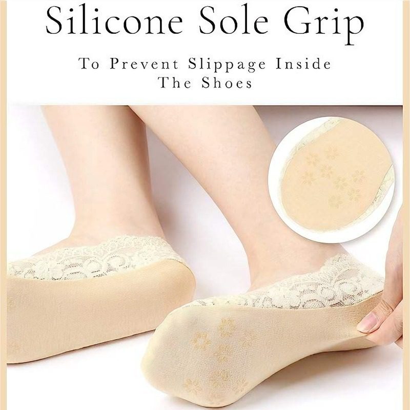 Lace Boat Socks Two Pairs, Cleverly Blending Lace Lace And Boat Sock Design, Skin Friendly And Breathable, Versatile Yet Exquisite - Image 9