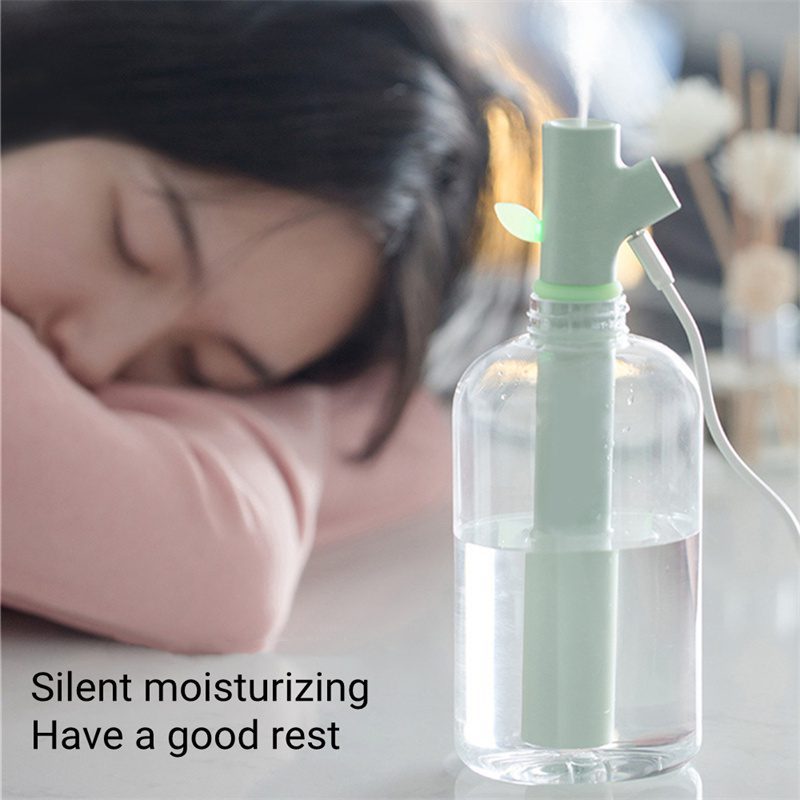 Mini Portable USB Air Humidifier Water Bottle Branch Ultrasonic Cool Mist Maker Fogger Humidificador Diffuser For Home Office - Image 2