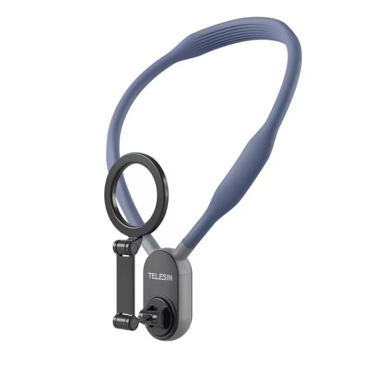 حامل هاتف سيليكون مغناطيسي للرقبة، سريع الفك والتركيب، متوافق مع MagSafe، مزود بتثبيت مغناطيسي قوي، لتعليق الهاتف حول الرقبة بسهولة وأمان. - الصورة 4