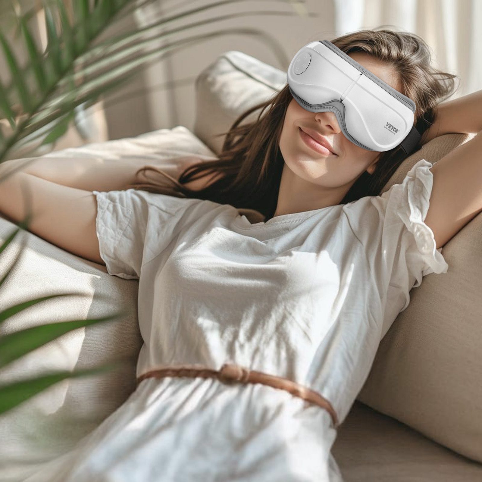 VEVOR Heated Eye Massager Eye Care Device 5 Modes Bluetooth Music 180 Foldable - Image 2