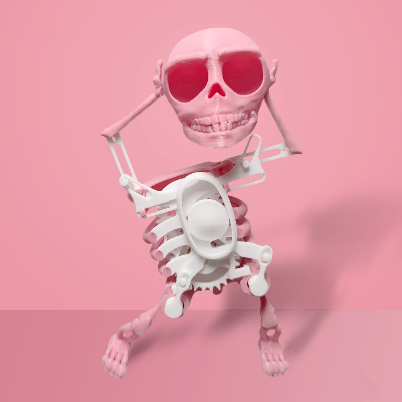 3D Model Mini Skull Printing Customized Funny Style Lucky Toy Finished Product Decompression Tool - Image 3