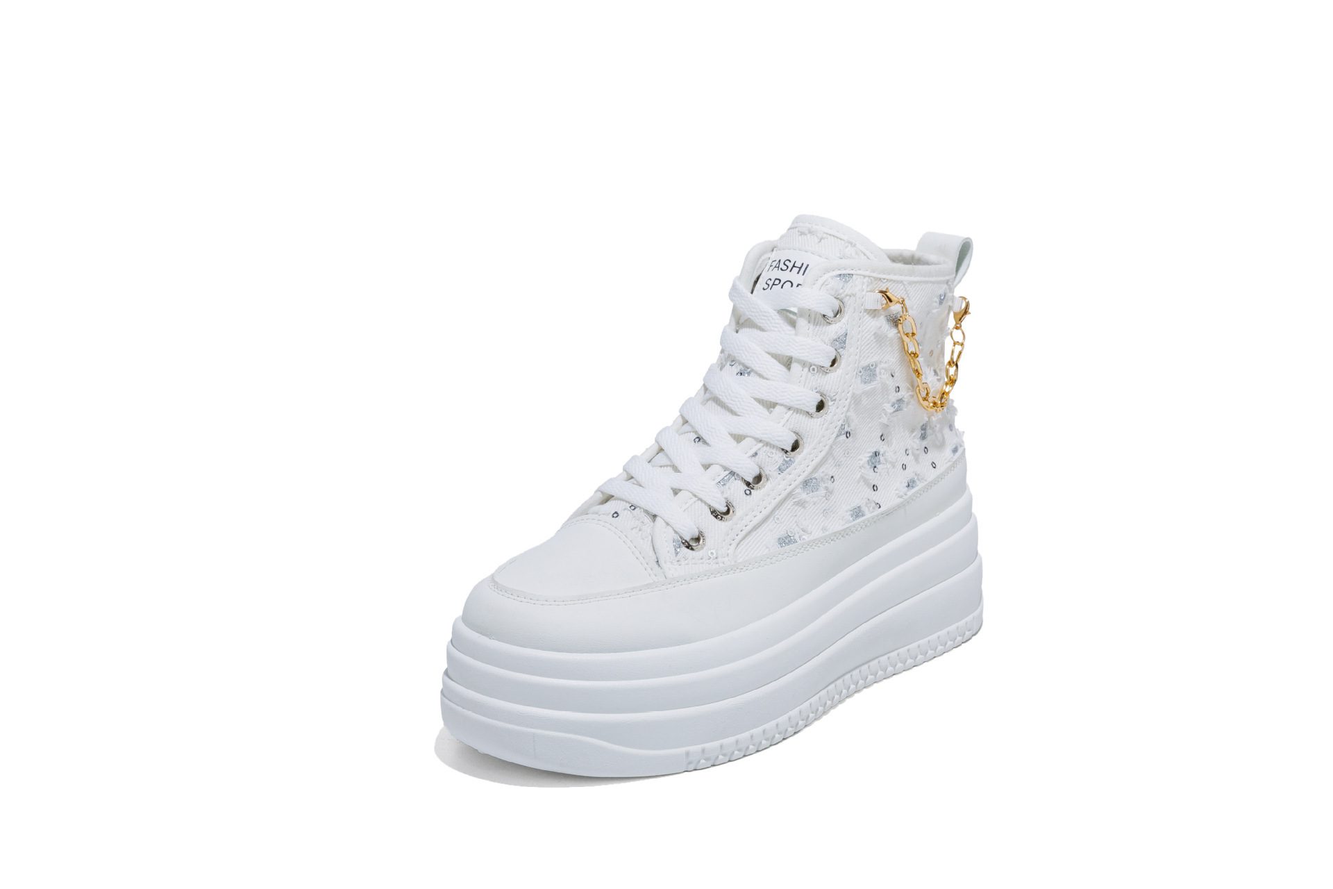 Denim Fashion Womens Casual Chain-Strap Shoes - Image 6