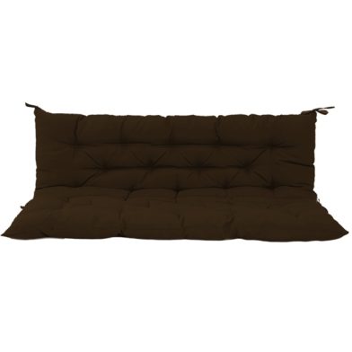 Outdoor Swing Cushions 70 Inch, Waterproof 4in Thick Porch Swing Cushion Replacement With Backrest And Ties, Comfortable 2-3 Seat Pation Swing Pad For Backyard, Garden, Lawn, Outdoor Furniture Coffee