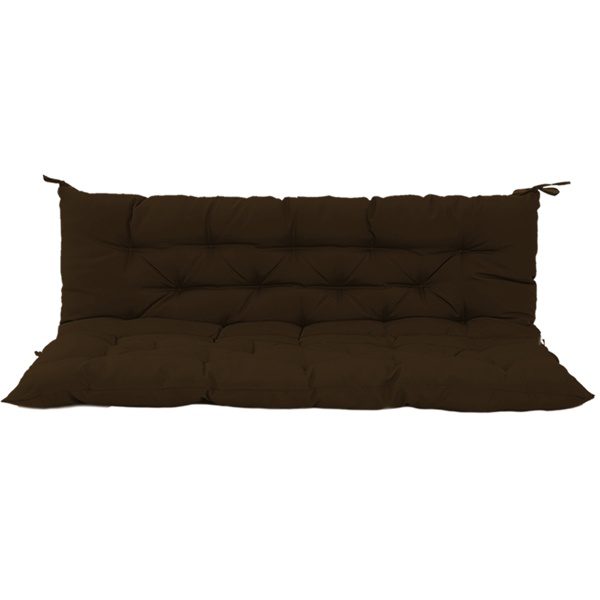 Outdoor Swing Cushions 70 Inch, Waterproof 4in Thick Porch Swing Cushion Replacement With Backrest And Ties, Comfortable 2-3 Seat Pation Swing Pad For Backyard, Garden, Lawn, Outdoor Furniture Coffee