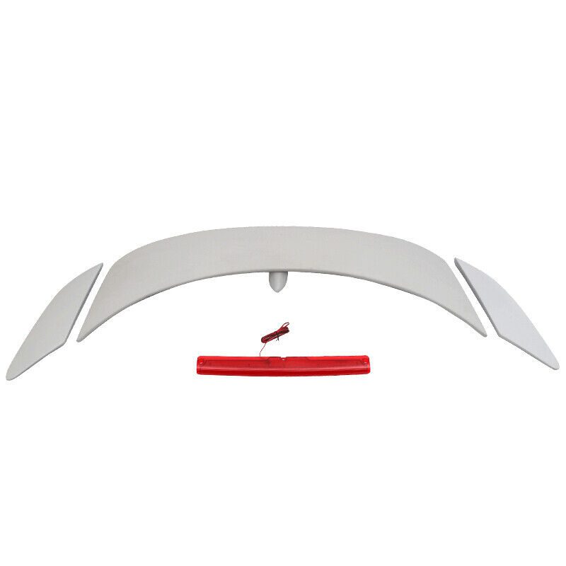 3PCS Rear Trunk Spoiler 3rd Brake Light OE Style - Image 3