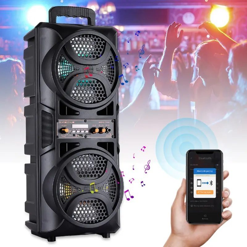 Portable Bluetooth Party Speaker Wireless Karaoke System Lights TWS - Image 4